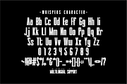 Whispers - Condensed Sans Serif, a Sans Serif Font by Pian45 Studio (Thumbnail 7 of 8)