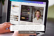 Life Coach Website Template Canva, a Landing Page Template by vectorocean (Thumbnail 8 of 11)