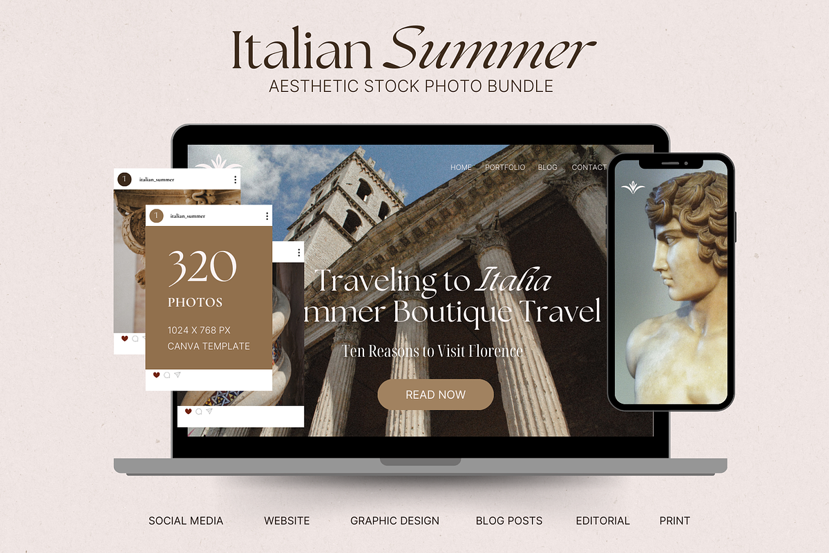 Italian Summer Stock Photo Bundle, an Architecture Photo by The Flossy Finch (Photo 9 of 11)