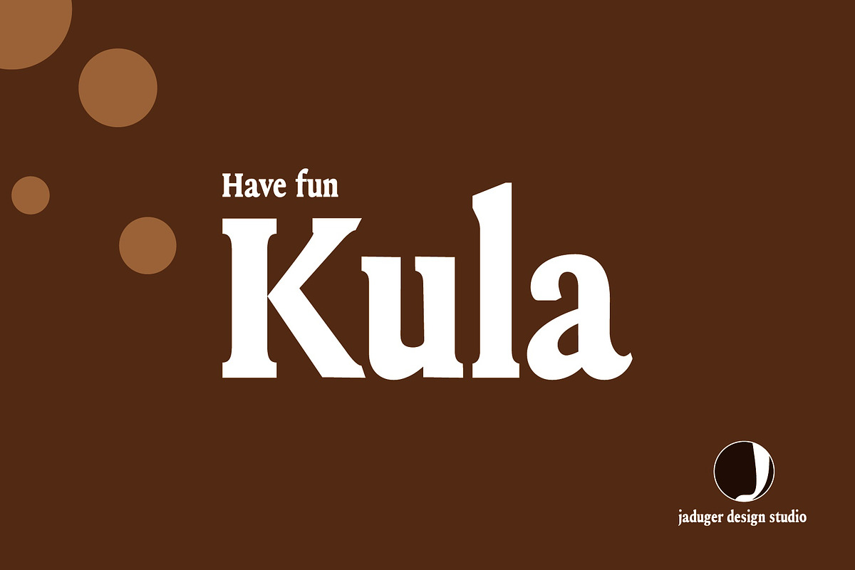 Kula Bold and Beautiful Font, a Serif Font by Jadugar Design Studio (Photo 1 of 8)