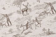 Rustic Hunting Toile Patterns, a Pattern Graphic by Ette Design (Thumbnail 8 of 9)