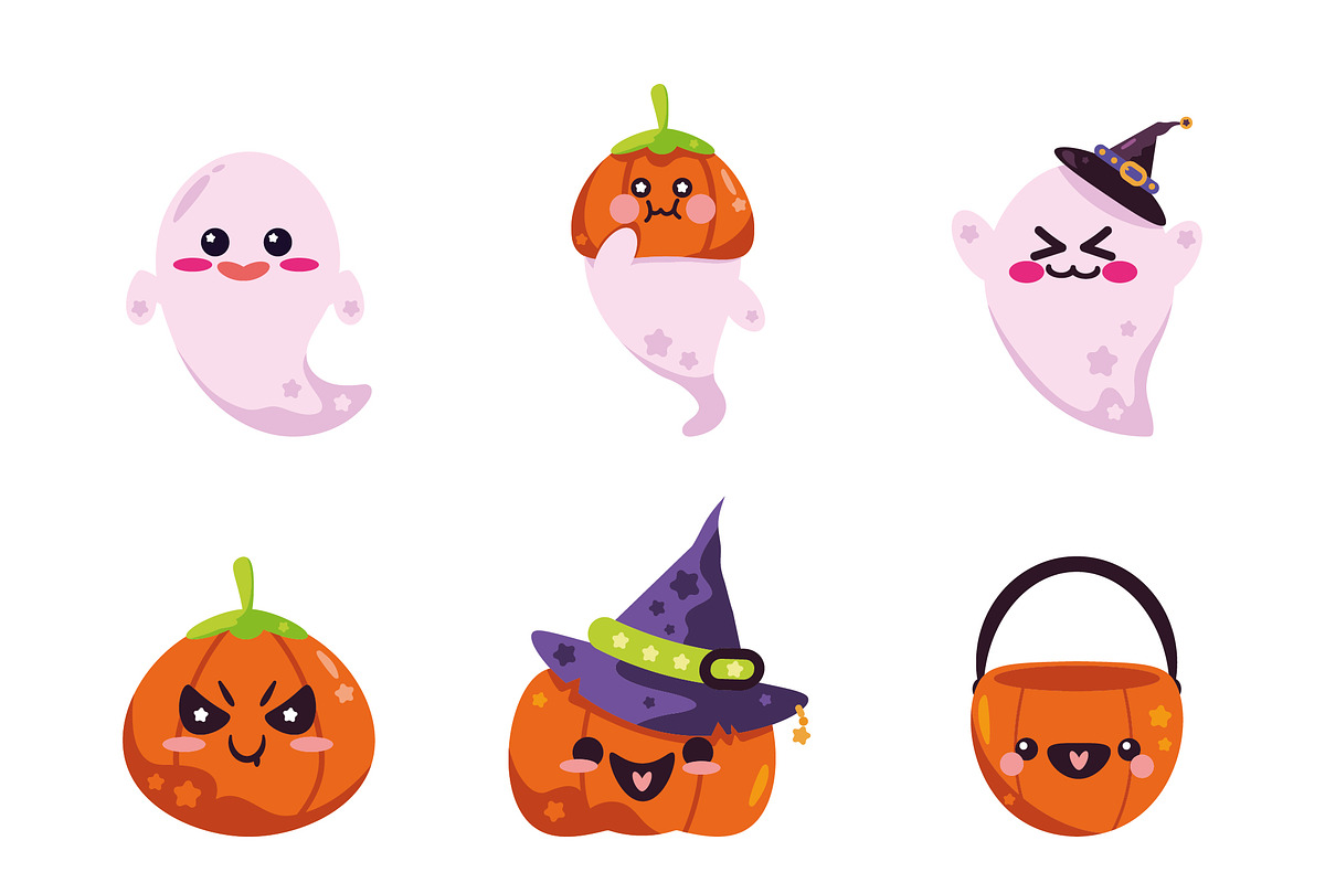 Cute Halloween Vector Icons preview 3