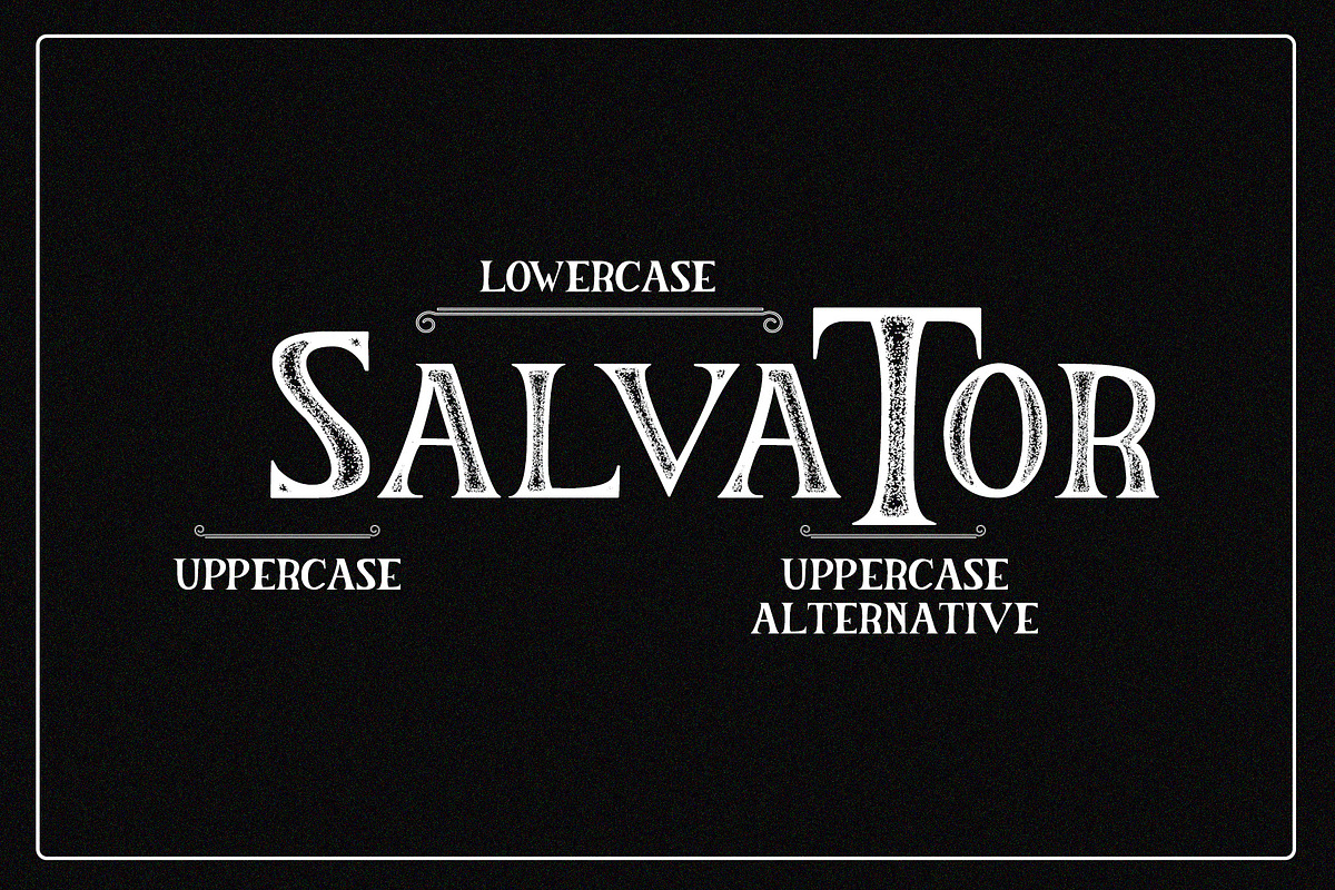 The Salvator - Vintage Font Package preview 3