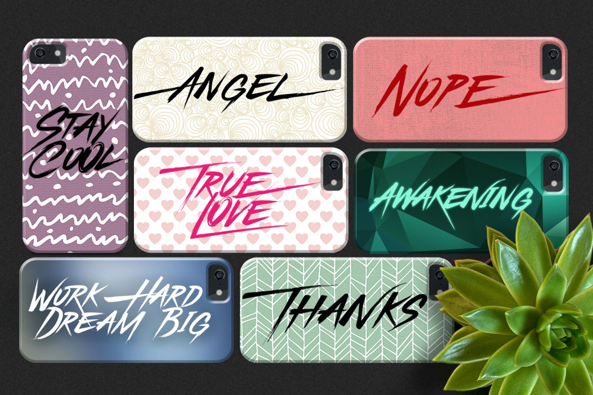 Floresh Typeface | Brush Font preview 4
