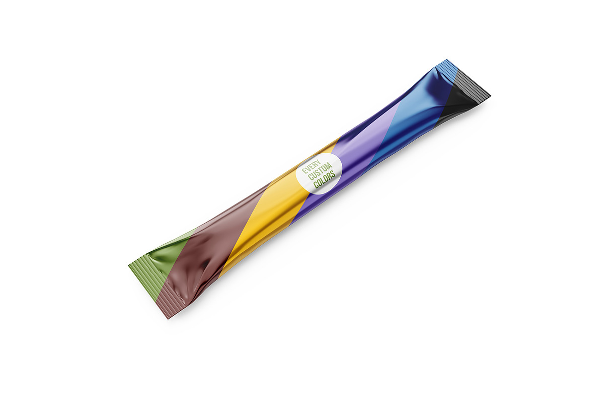 Realistic Thin Stick Sachet 3/4, a Packaging Mockup by easymock (Photo 4 of 6)