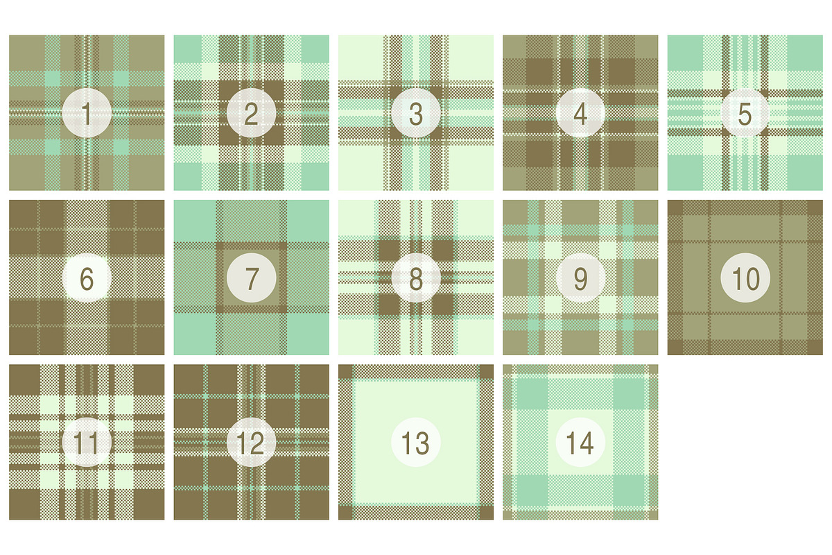 #253 Tranquil Olive Plaid Patterns, a Pattern Graphic by Plaid4You (Photo 2 of 5)
