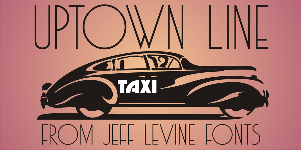 Uptown Line JNL, a Sans Serif Font by Jeff Levine Fonts