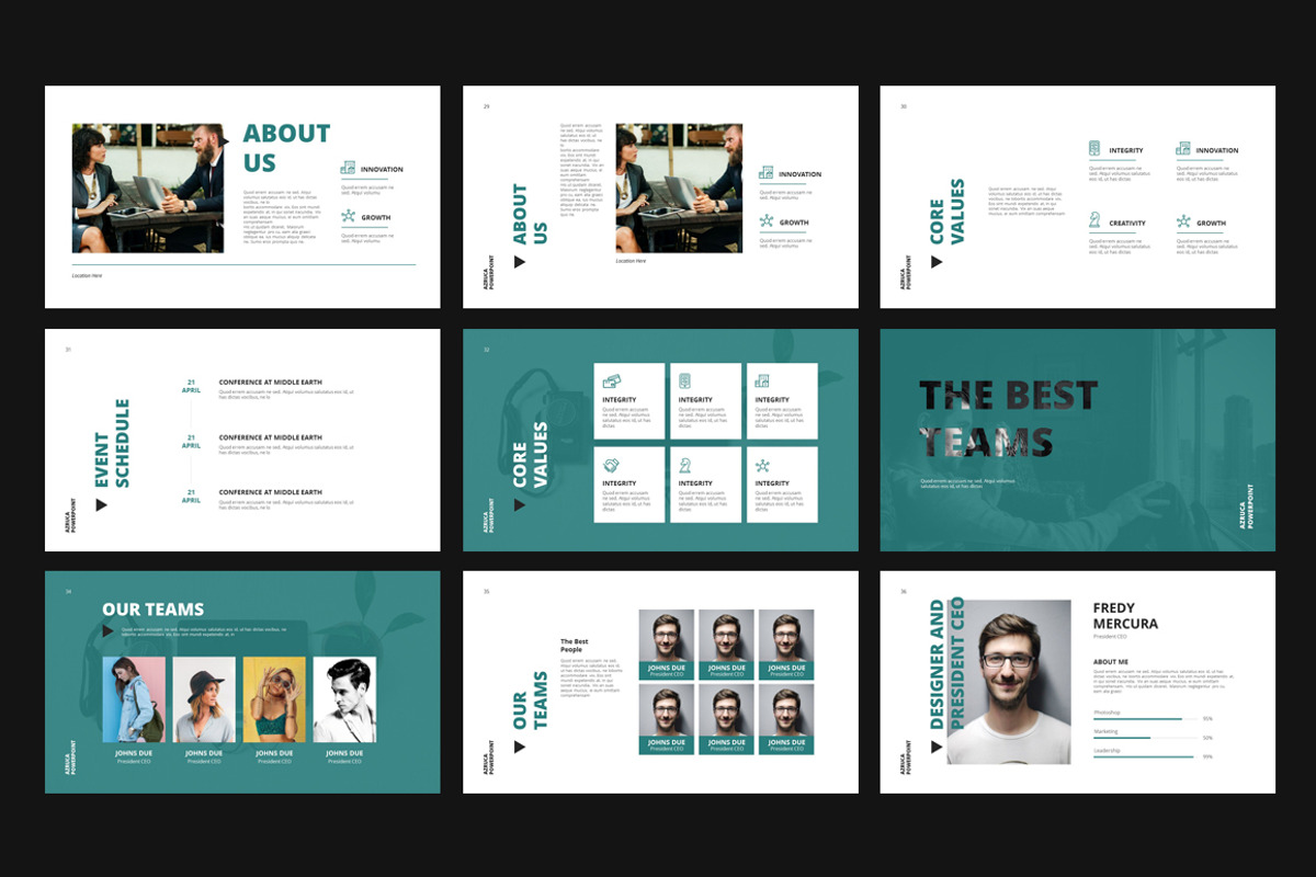 Azruca Powerpoint Templates, a Presentation Template by Azruca (Photo 5 of 11)
