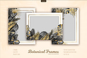 Botanical Tropical Leaves Frames, a Decorative Illustration by leezarius (Thumbnail 1 of 7)
