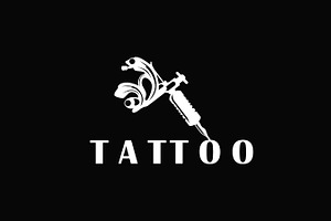 illustration logo tattoo machine, a Branding & Logo Template by Maylianaw28