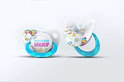 Baby Pacifier Mock-Up, a Product Mockup by DesignRushMarket (Thumbnail 2 of 6)