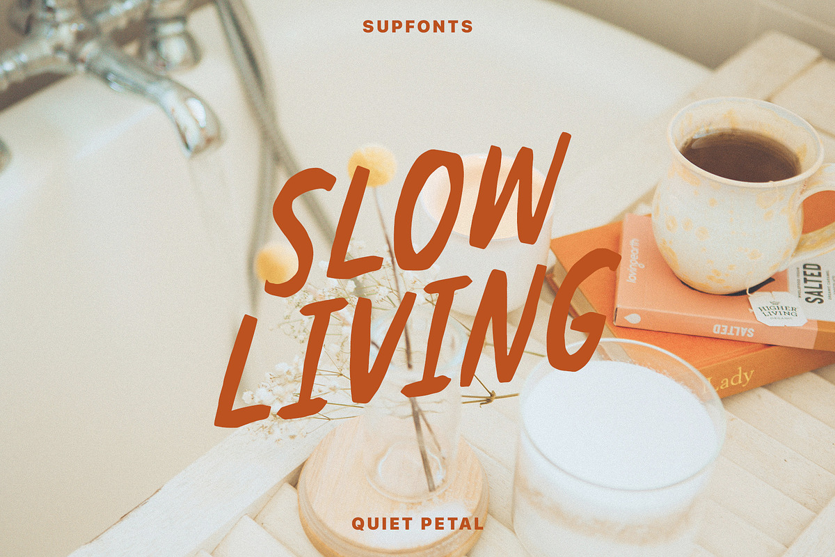 Quiet Petal Handwritten Script, a Handwritten Font by supfonts (Photo 4 of 9)