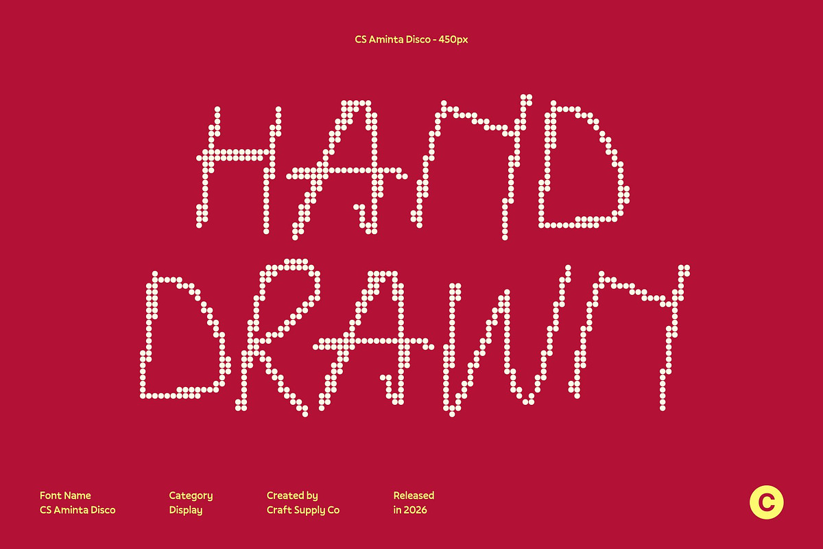 CS Aminta Disco, a Sans Serif Font by Craft Supply Co. (Photo 2 of 8)