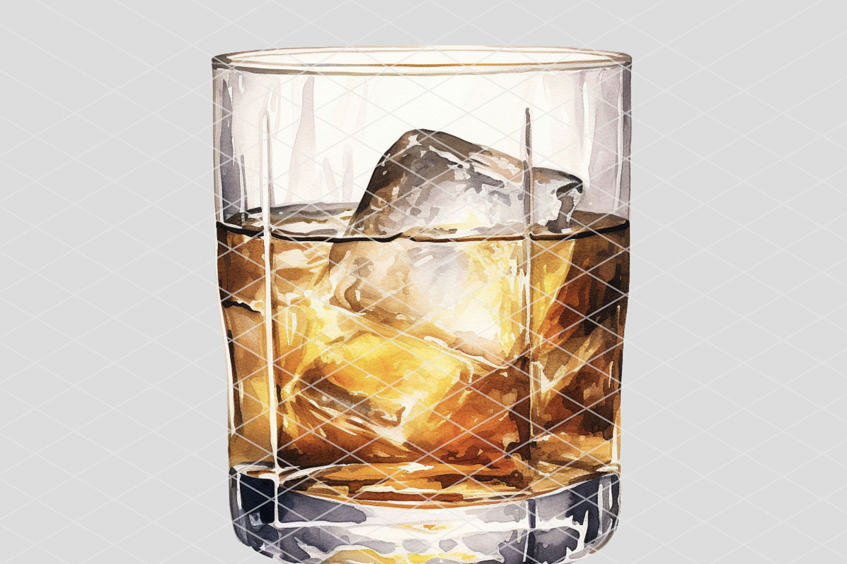 Whiskey Neat Cocktail Illustration, a Food Illustration by 1801Prints (Photo 2 of 4)