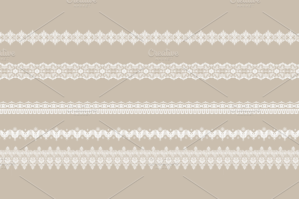 36 Lace brushes Procreate, a Brush Add-On by byJuliaKors (Photo 5 of 6)