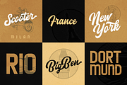 Blacklite - The Bold Script & Sans, a Script Font by Letterhend Studio (Thumbnail 3 of 8)