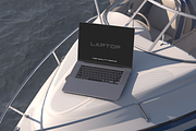 Speed Boat Styled Apple Mockup Set, a Device Mockup by Mockupdaddy (Thumbnail 7 of 7)