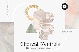 Ethereal Neutrals Abstract Gradients