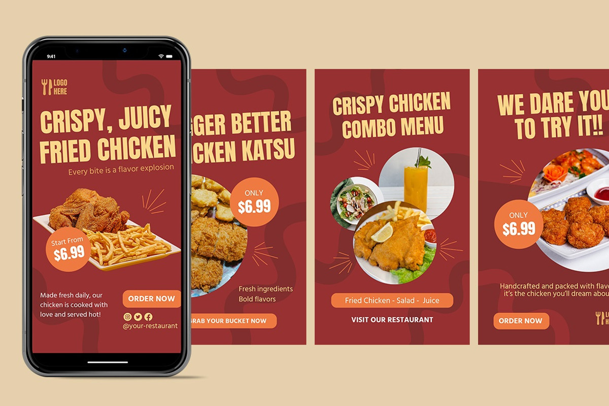 Food Instagram Story Template, a Social Media Template by FDR Studio (Photo 2 of 4)