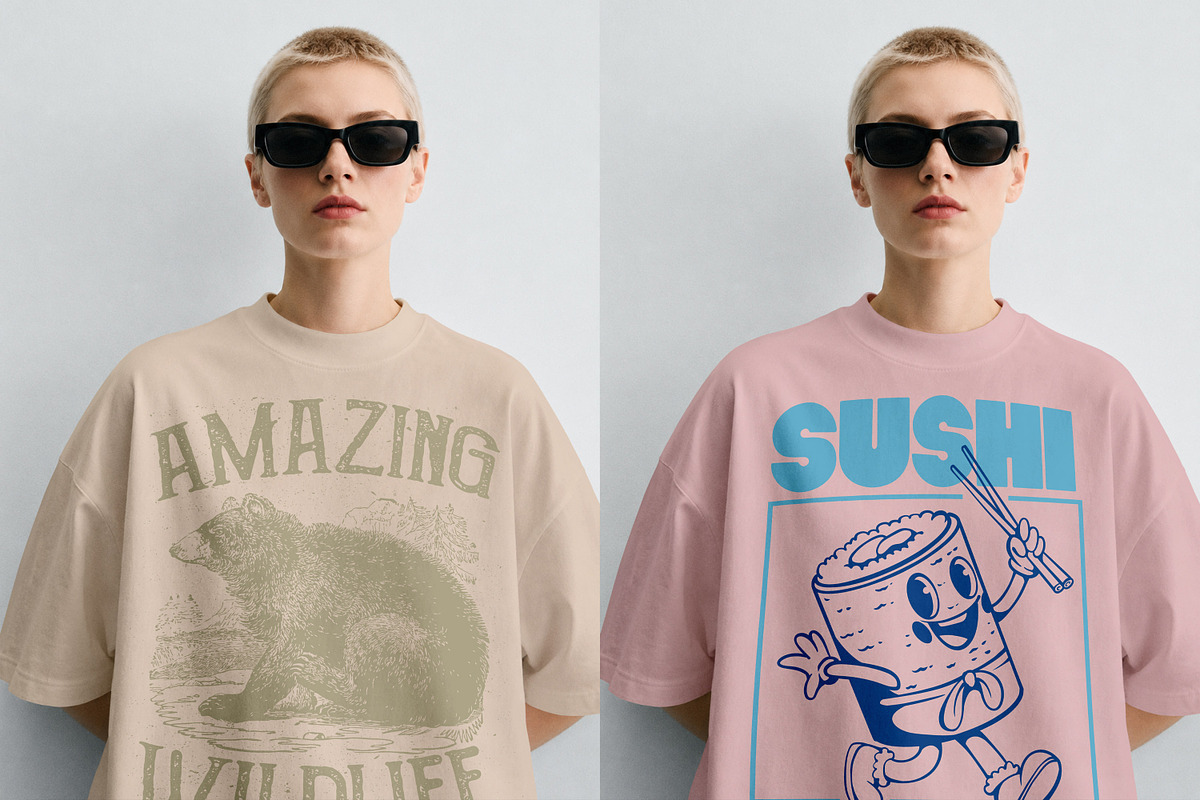 T-Shirt Mockup PSD - Female Model, a Shirt Mockup by Rymden_Fl (Photo 5 of 6)