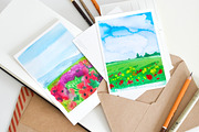 Watercolor Landscapes. Part 2, a Background Graphic by Mona Monash (Thumbnail 5 of 5)