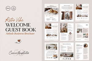 Airbnb Welcome Book Template Canva, a Marketing Template by Emmart Studio