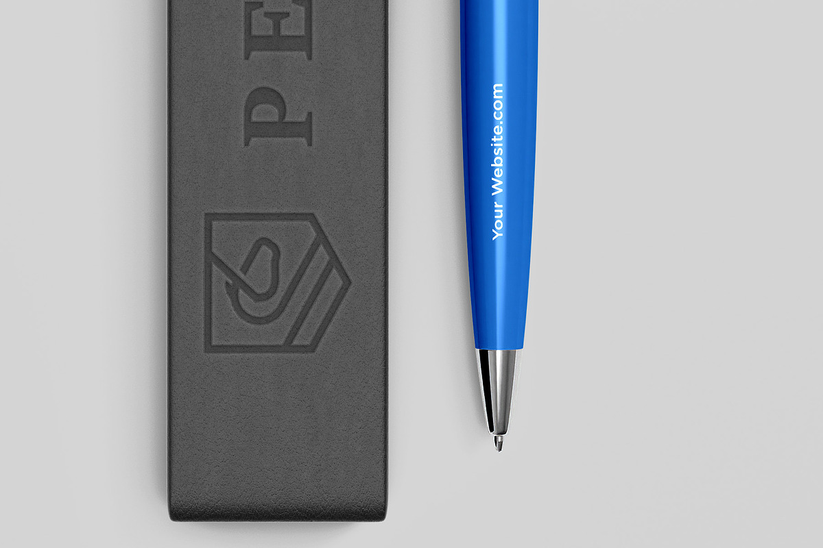 Ballpoint Pen Mockup - 8 views, a Pens & Pencil Mockup by Illusiongraphic (Photo 22 of 26)
