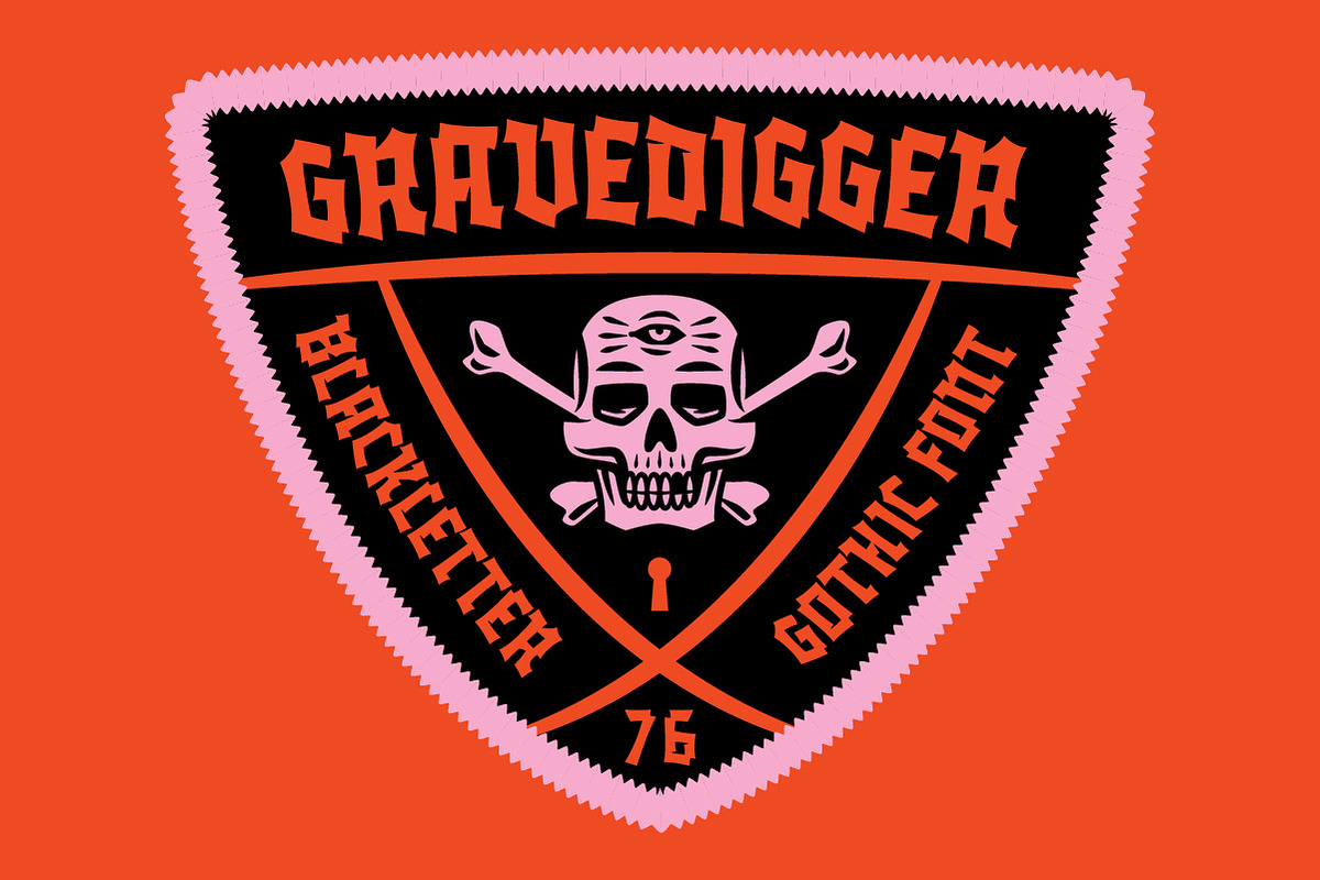 Grave Digger, a Blackletter Font by Price Foundry (Photo 23 of 23)