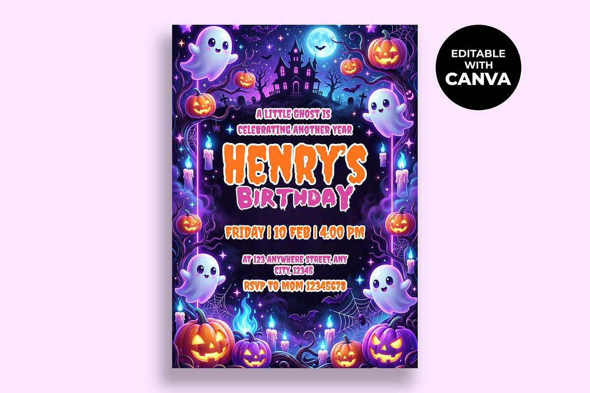 Candy Castle Birthday Invitation, an Invitation Template by M9 Design (Photo 1 of 4)