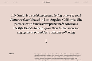 Calla 1-Page Website Template