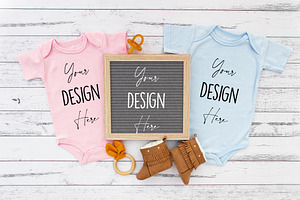 Pregnancy Gender Announcement Mockup