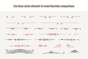 Flourishes Vector Kit N°7, an Illustration by Webalys (Thumbnail 3 of 5)