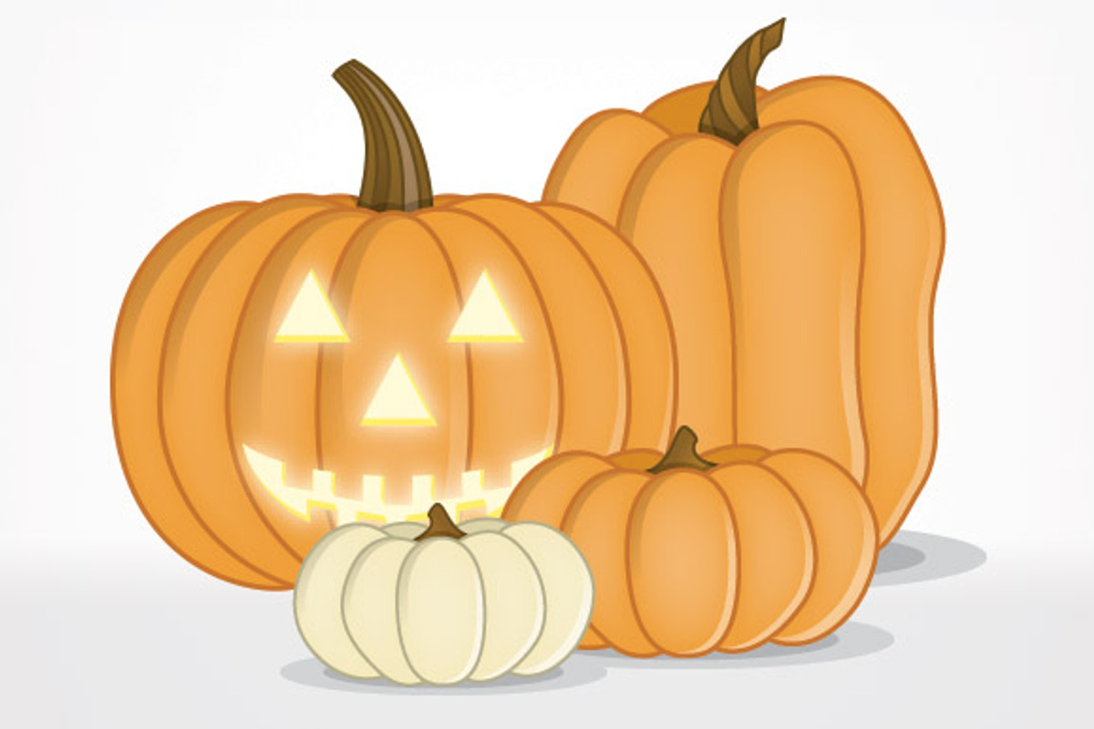 Jack-O-Lantern Pumpkin Faces Vectors, a Graphic by Design Panoply (Photo 1 of 3)