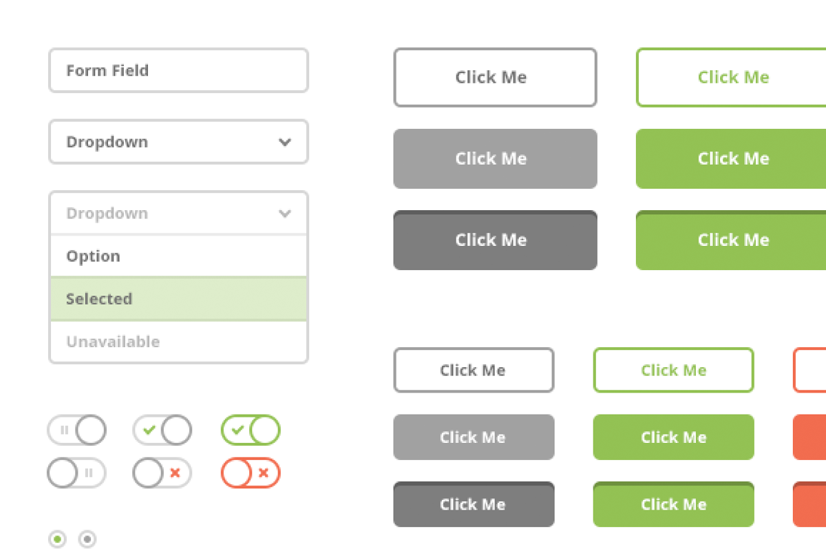 Flat Stroke UI Kit, an UI Kit Template by Ryan vs. Clark (Photo 3 of 4)