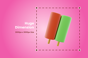 3D Ice Cream Icon