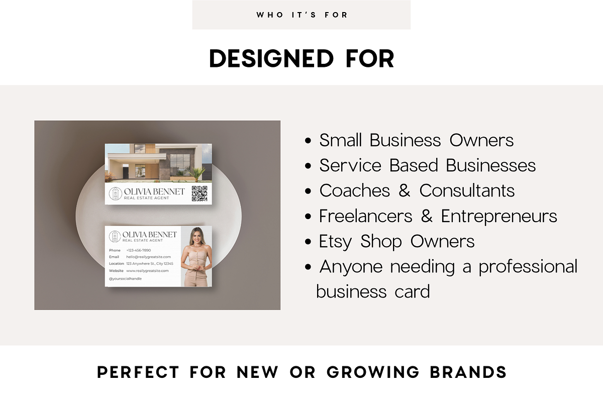 Real Estate Business Cards | Canva, a Business Card Template by BrandhavenStudio (Photo 3 of 10)