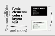 Monochrome Business Card Templates, a Business Card Template by Hell Yeah Designs (Thumbnail 7 of 7)