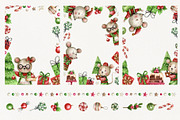 Miсe Christmas Party, an Animal Illustration by Watercolor by Tonia Tkach (Thumbnail 6 of 9)