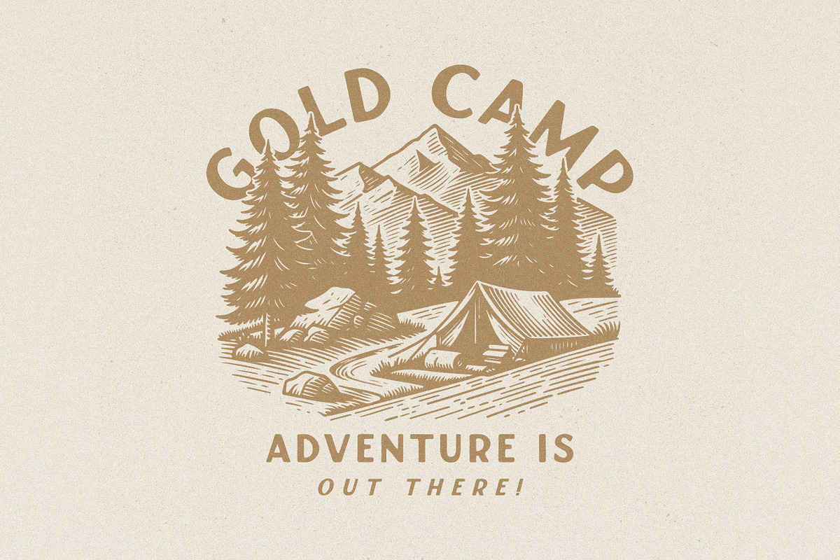Gold Camp | Handmade Display Font, a Sans Serif Font by Daniel Neuman (Photo 7 of 8)