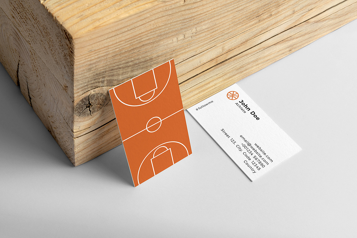 Basketball Business Card Template, a Business Card Template by P.F ...