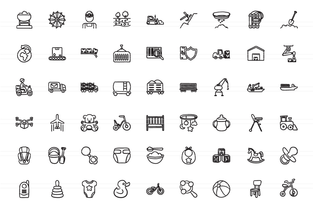 2100 Hand drawn vector icons, an Outline Icon by Visual Generation (Photo 17 of 43)
