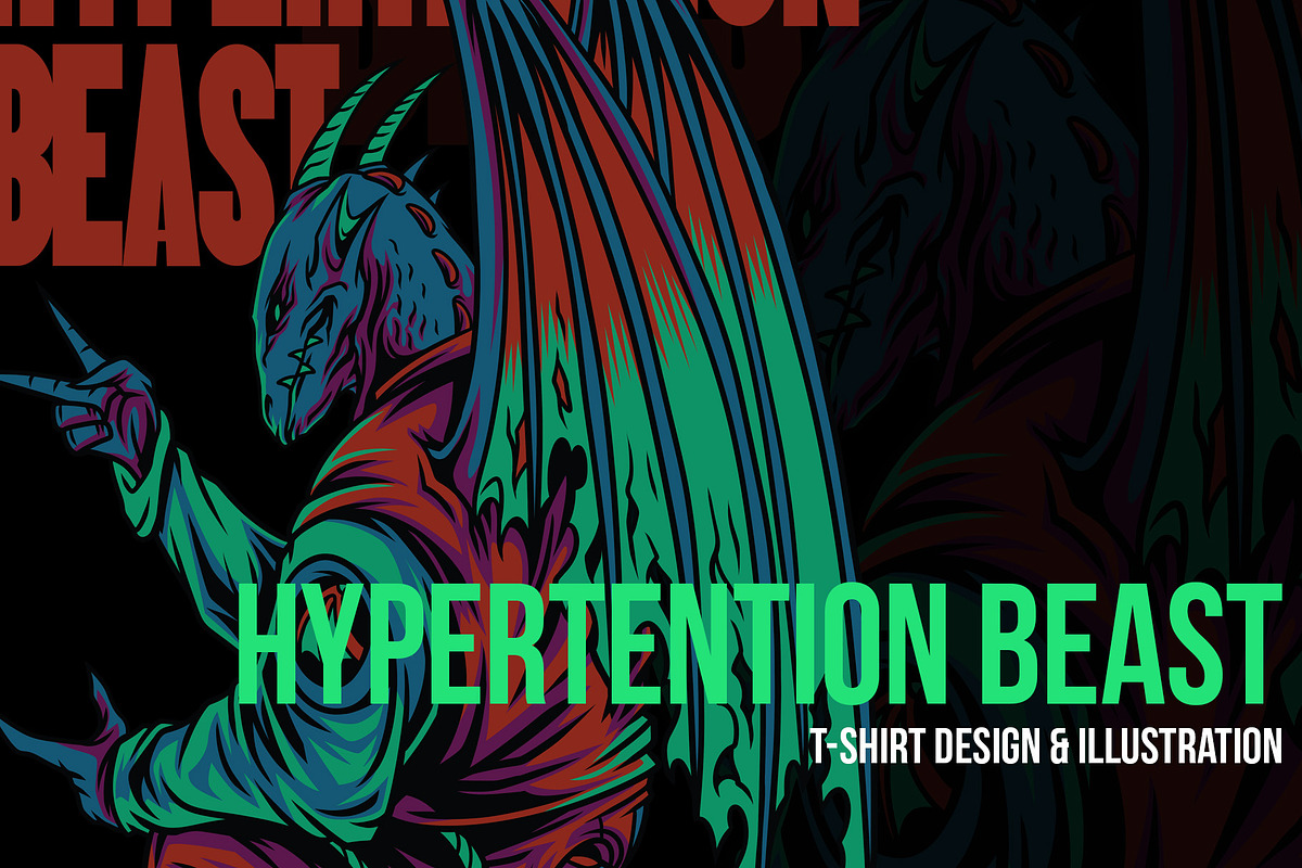 Hyper Beast Mutant Illustration, a Work Illustration by badsyxn (Photo 1 of 5)