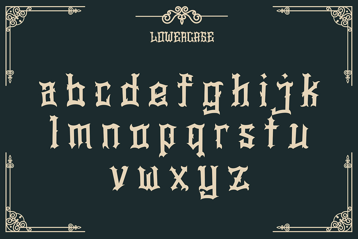 Stopher - Blackletter Font, a Blackletter Font by AQR Studio (Photo 5 of 12)
