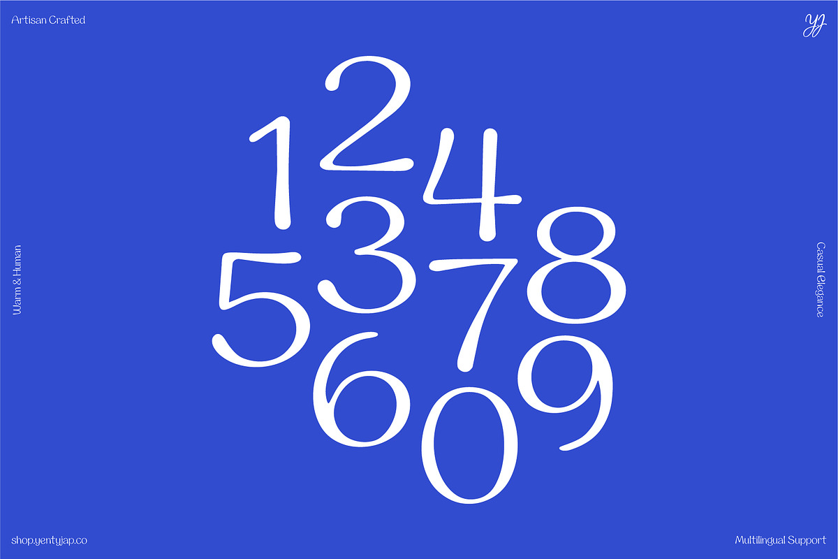 YJ Warm Folk, a Handwritten Font by YENTY JAP CO (Photo 4 of 24)