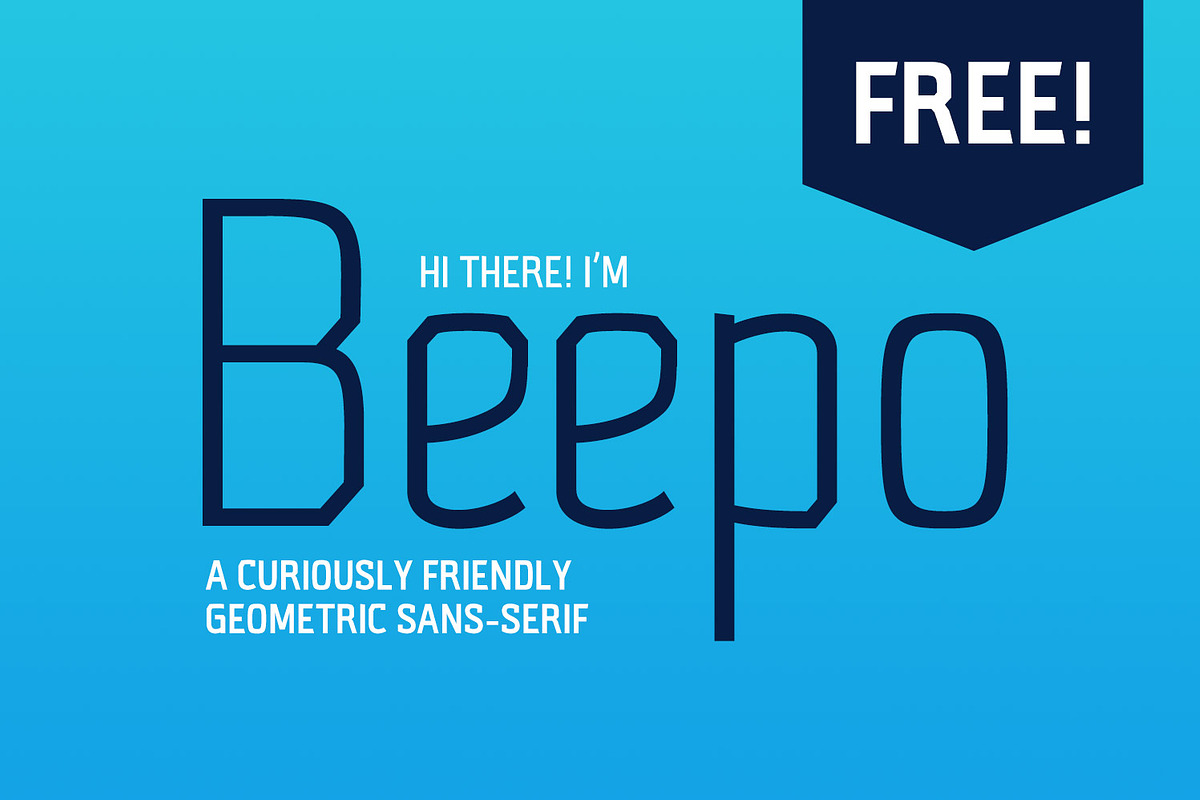 Beepo - A Free Geometric Sans Serif