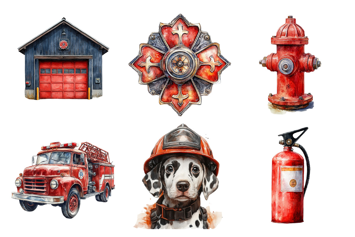 Fireman Fire Station PNG, an Illustration by SinaCreation (Photo 3 of 5)