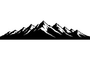 Mountain Range Silhouette, an Object Graphic by Designer_Momina (Thumbnail 13 of 20)
