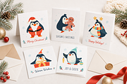 Christmas Animals Illustrations, a Seasonal Illustration by Anna Studio (Thumbnail 2 of 12)
