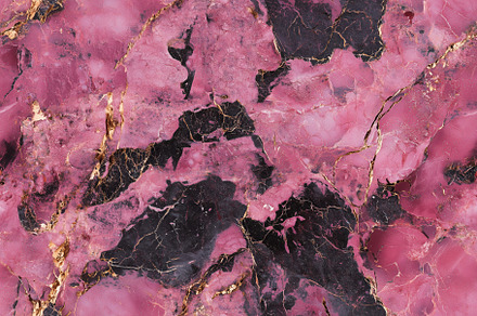 Seamless pink and black marble texture with golden veins, showcasing a mix of s, a Texture Graphic by Textures & Backgrounds