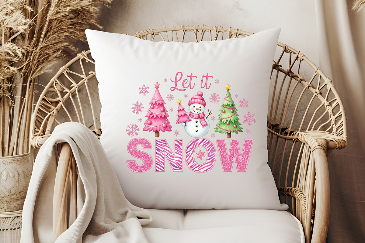 Let It Snow Clipart Christmas PNG, an Illustration by DreamCafeArt (Photo 6 of 6)